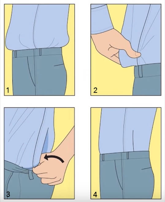 Как правильно заправить рубашку
